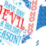 Holiday devil card by artist Tom Kelly