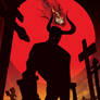 Hellboy Cross Road by artist Tom Kelly