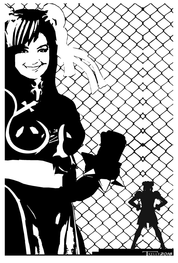 Chun Li Cage Fighter by Tom Kelly by TomKellyART