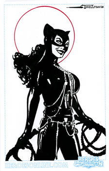 Catwoman Heroes Con Sketch By Tom kelly