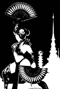 Kitana Warrior Stance by Tom Kelly