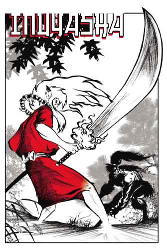 inuyasha vs monster by artist Tom Kelly