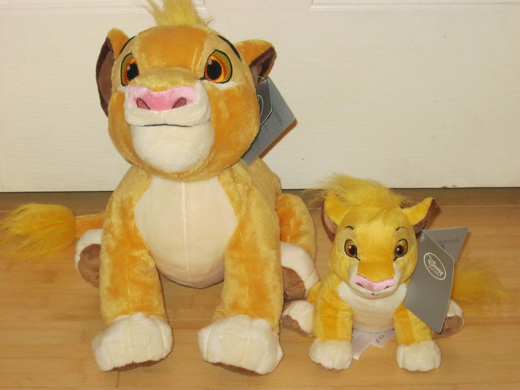 (Current) Disney Store Simba Plushies by ShadoweonCollections on DeviantArt