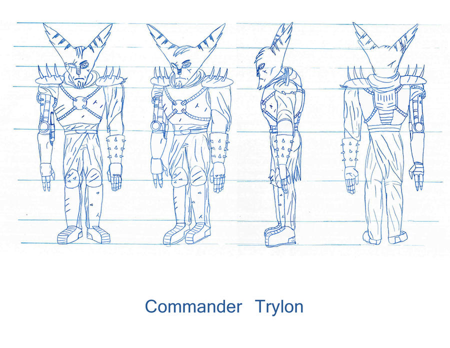 Commander Rylon Trylon, Model Sheet by Kieroman on DeviantArt