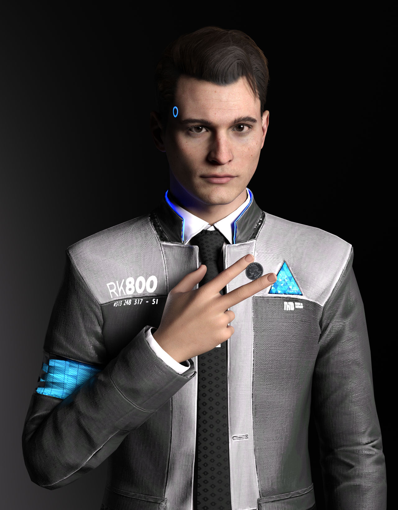 Connor from Detroit Become Human by Wolker3Dart on DeviantArt