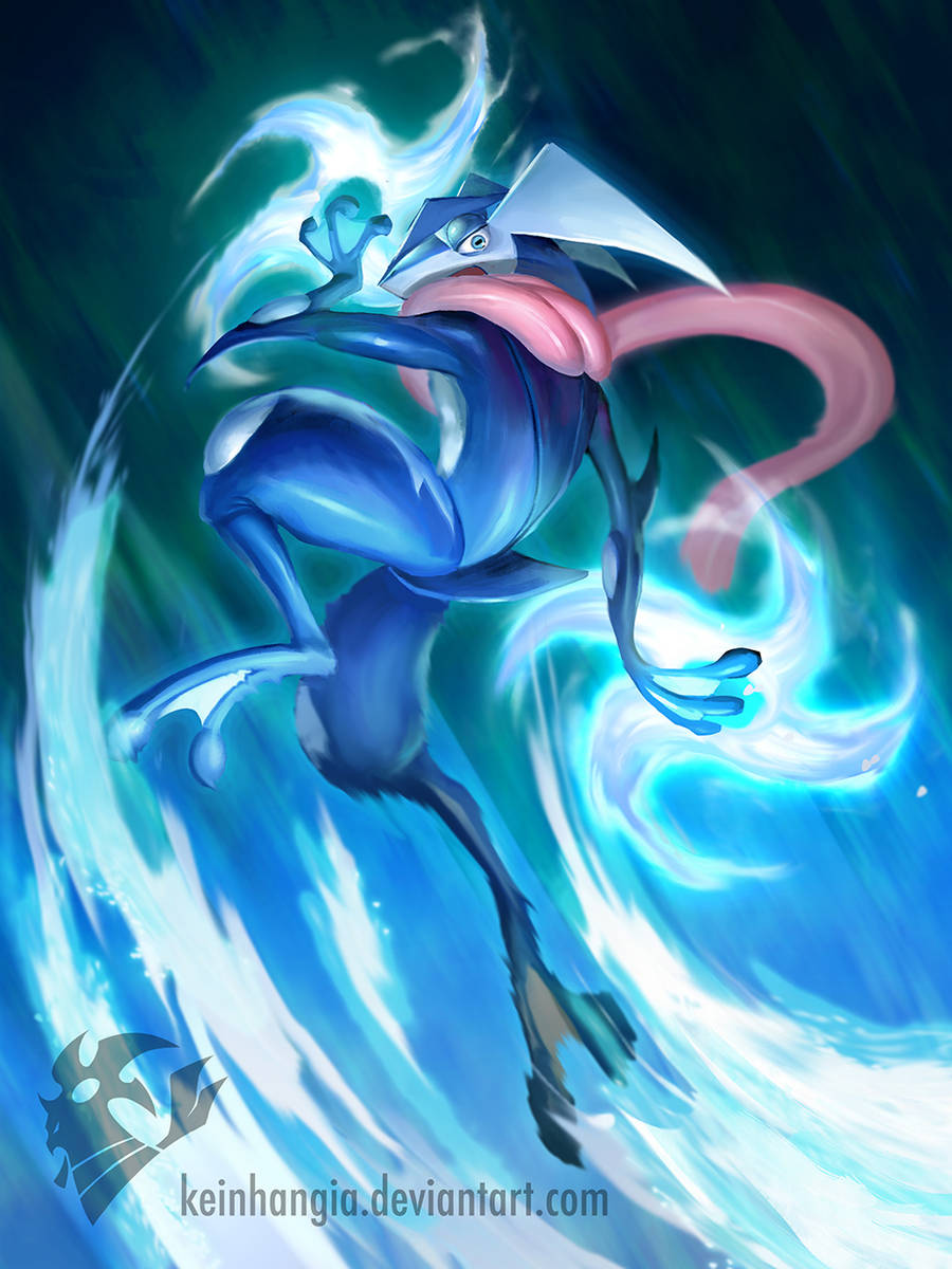 Greninja - Froakie final evolution by KeiNhanGia