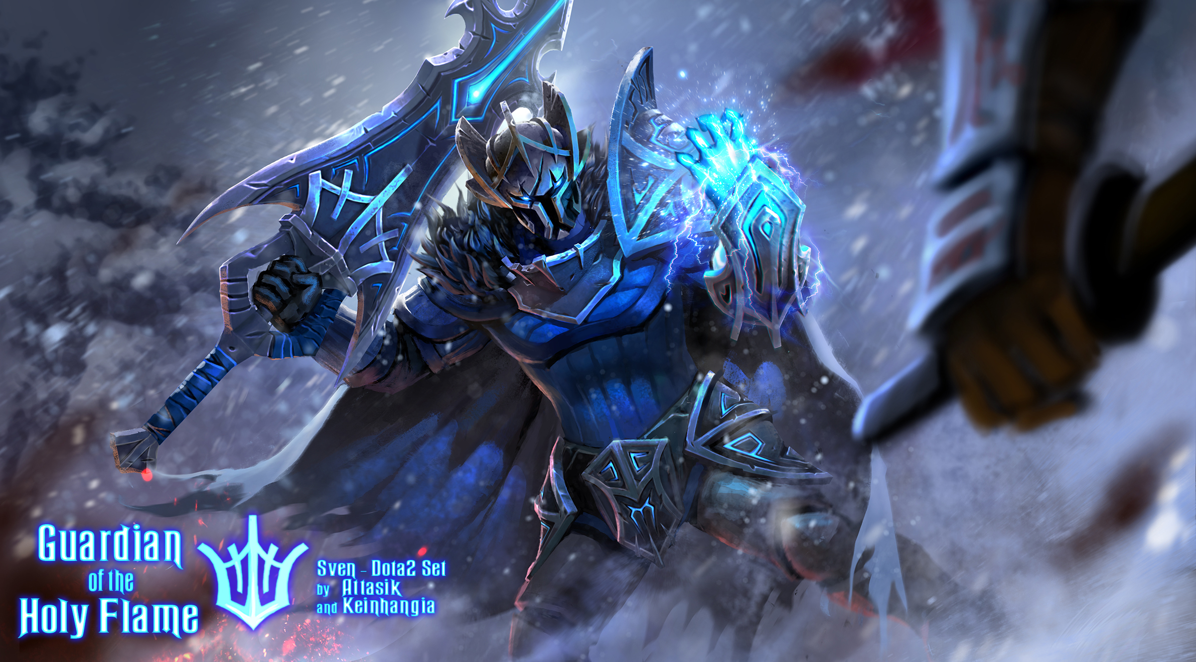 Sven Dota2 set Guardian of the Holy Flame