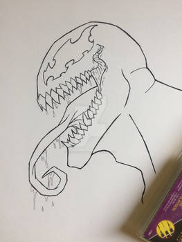 Venom line art