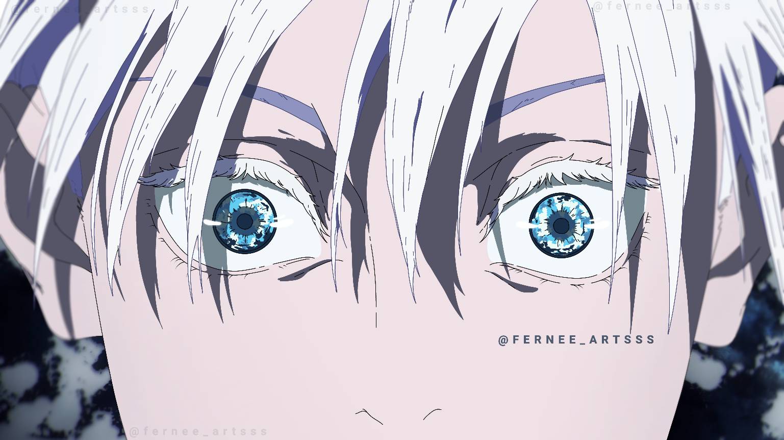 Gojo Satoru's six eyes in anime style by ferneearts on DeviantArt