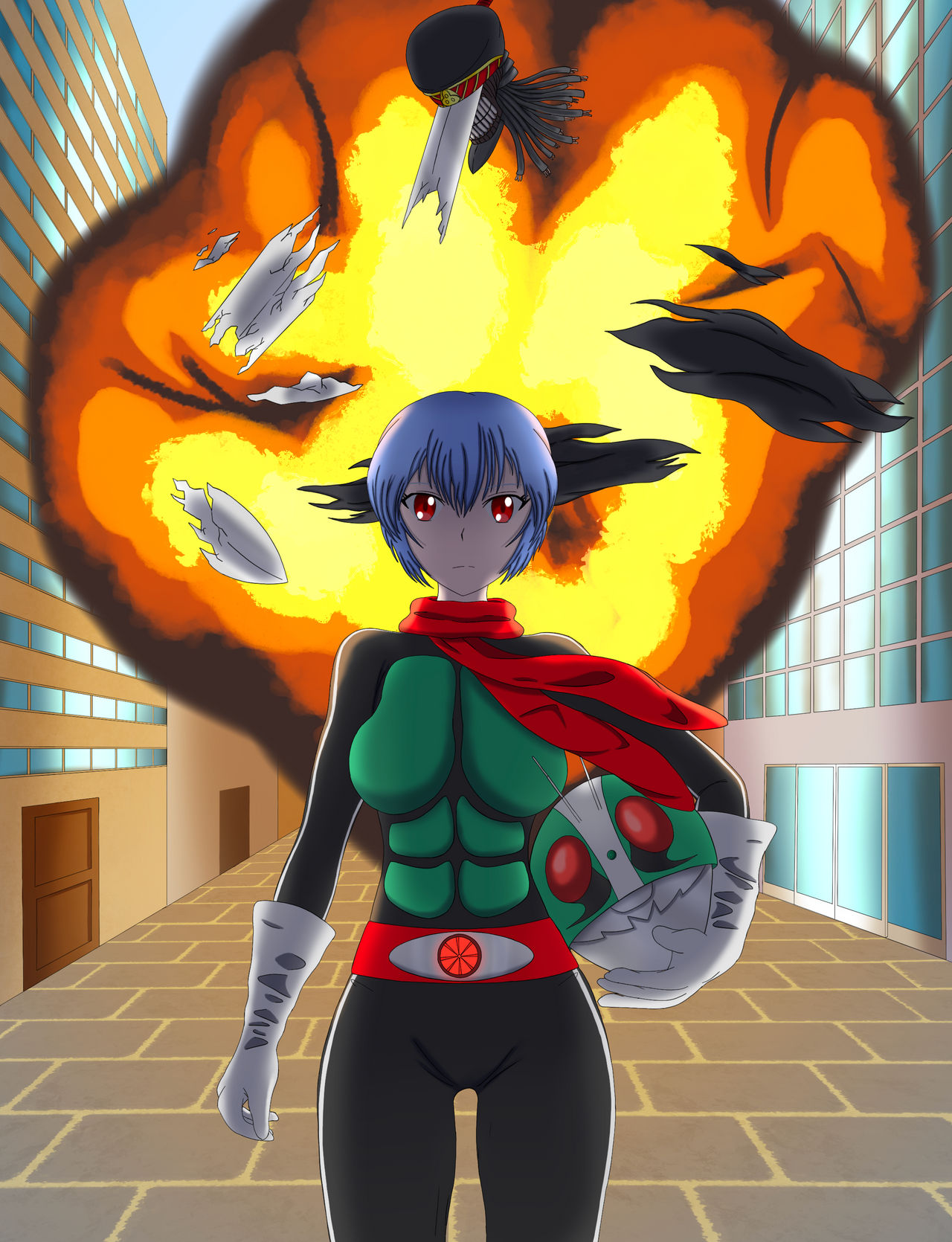 Gift: Rei Rider Kick by Ryuzuki98 on DeviantArt