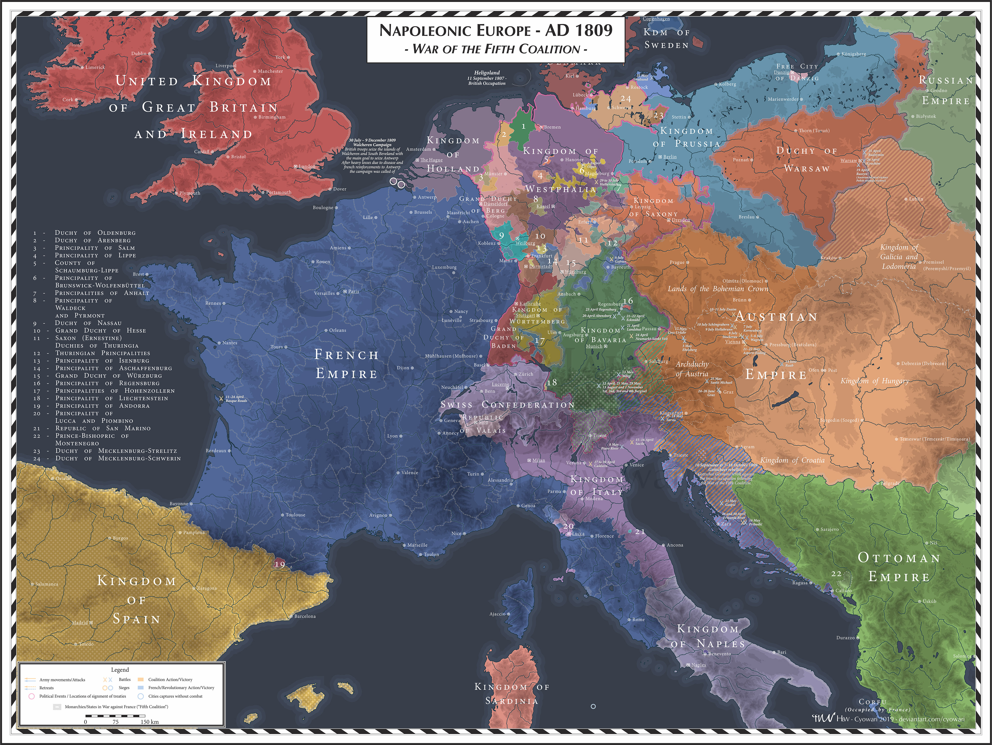 Napoleonic Europe - 1809 - Fifth Coalition