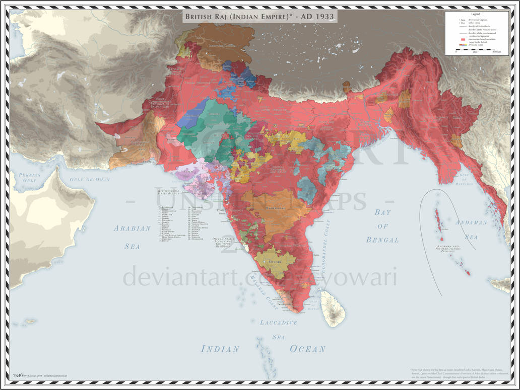 India - British Raj (Indian Empire) - 1933 by Cyowari on DeviantArt