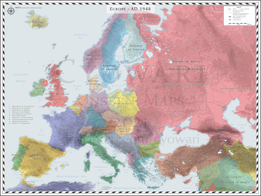 Europe (Detailed) - AD 1948 by Cyowari on DeviantArt
