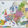 Europe (Detailed) - AD 1444 - EU4 Colours, NV
