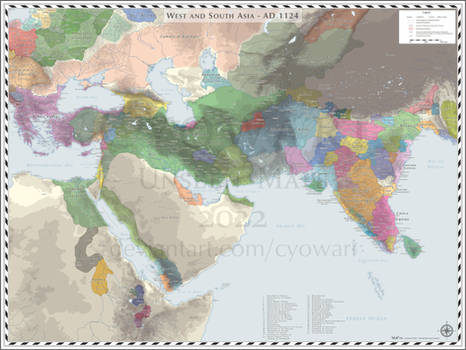 West and South Asia - AD 1124