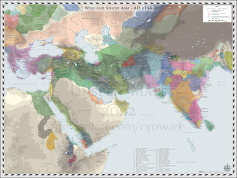 West and South Asia - AD 1154