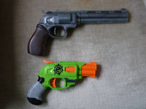 Nerf DoubleStrike, InLine Clip - Before and After