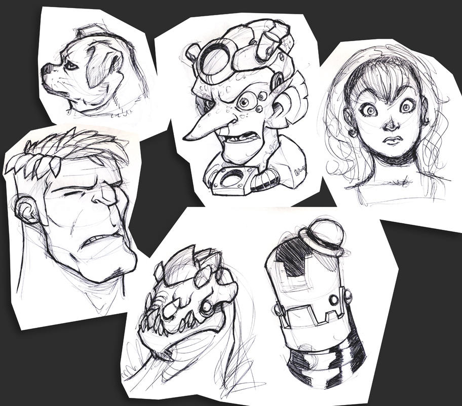 Random Sketches are Fun by Zatransis on DeviantArt