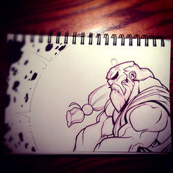 Street Fighter Sketch : Gouken