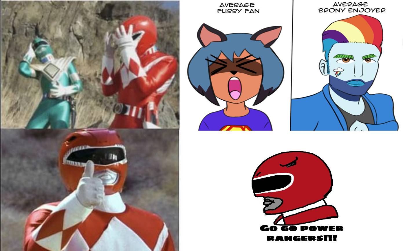Power Ranger Ranger Furry Virgin bronies and furries vs chad power rangers by MarioRuiz007 on ...