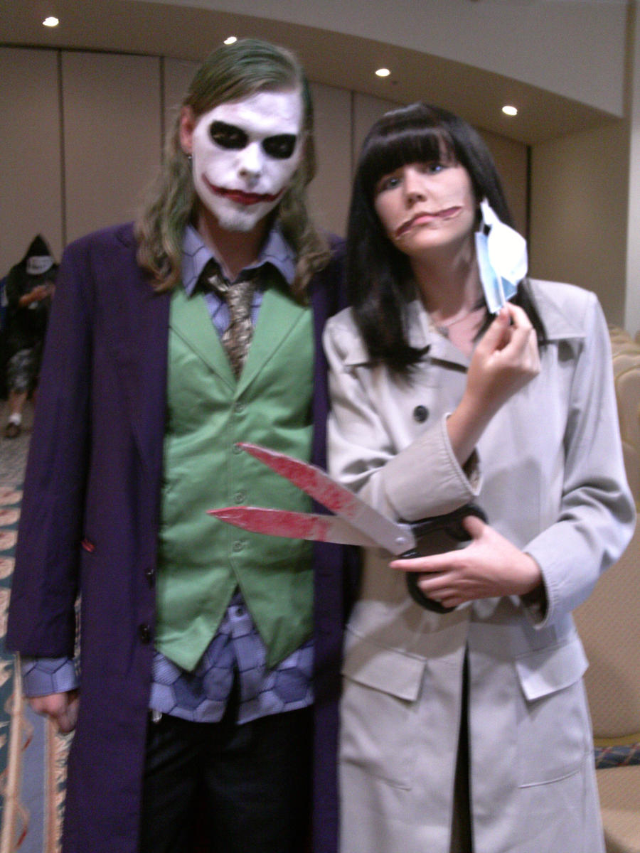 Slit Mouth Woman and Joker