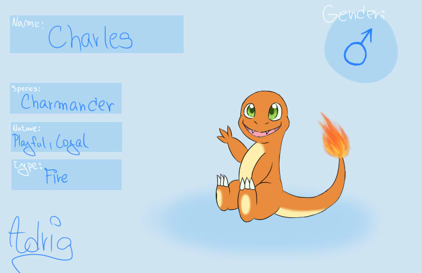 Pokemon character ref: Charles