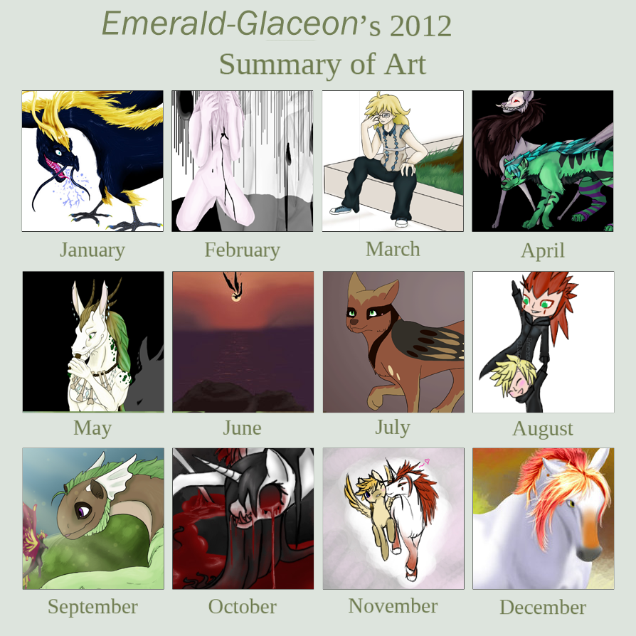 2012 summary of art