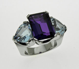 Amethyst-Topaz Ring