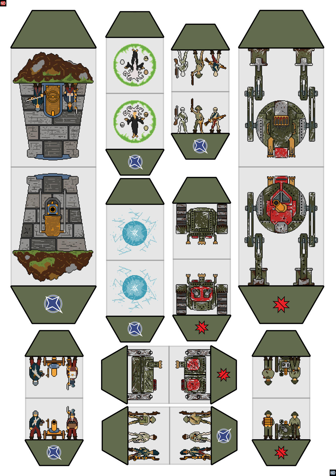 Steampunk+fantasy paper soldiers. Pt. 2 by NecroDice on DeviantArt
