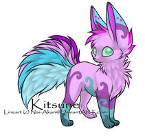 Candy Themed Kitsune Adoptable - 15 Points OPEN