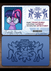 Royal Canterlot Library Card