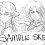 Sample Bust Sketches