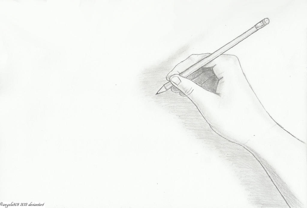 Hand Drawing Hand-Drawn to life by angela808 on DeviantArt
