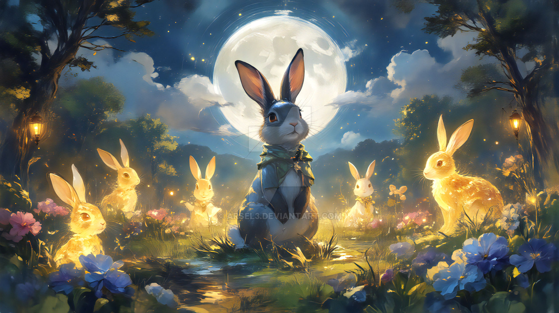 The Lunar Rabbits by ArseL3 on DeviantArt