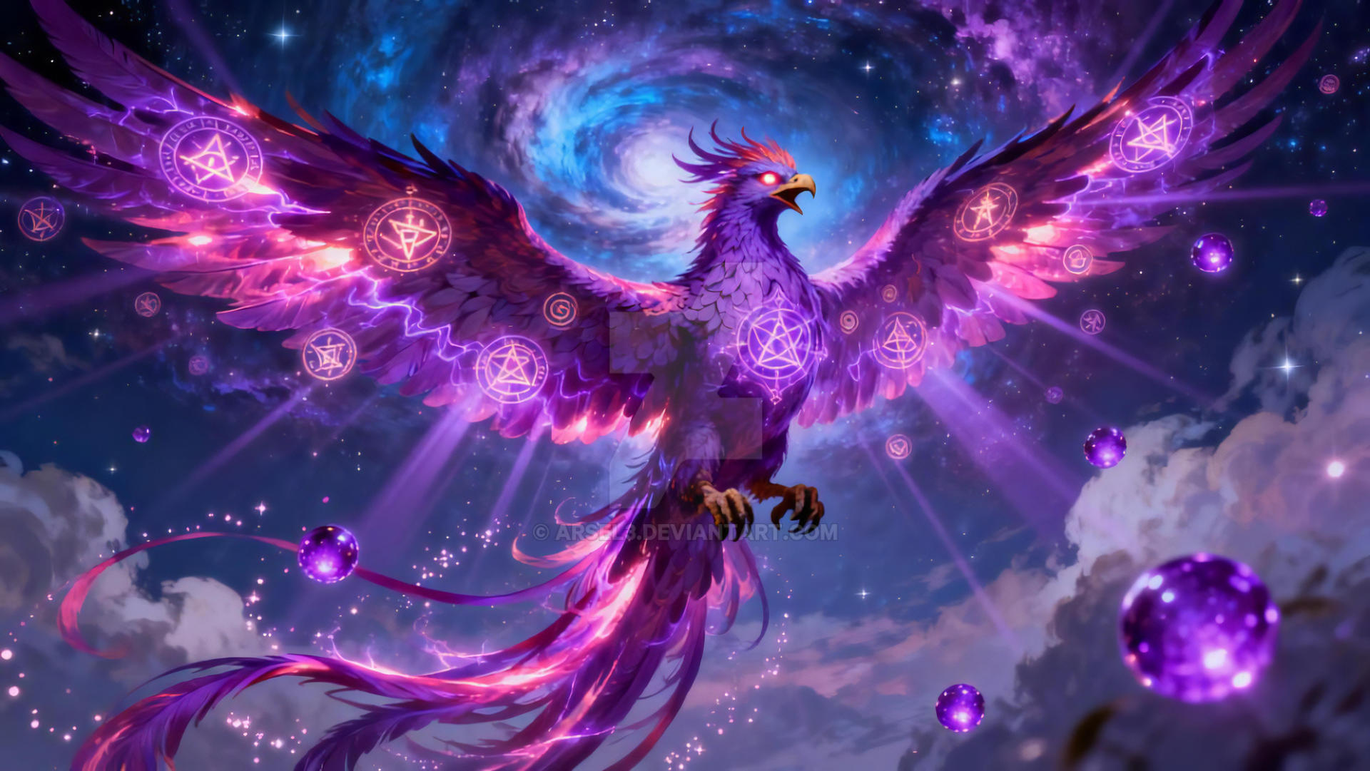Magic Phoenix The Phoenix Who Weaves Magic Into the Stars by ArseL3 on DeviantArt