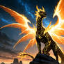 The Celestial Flame Dragon of the Starlit Horizon