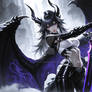 Void Dragon Warrior Queen with Cursed Blade