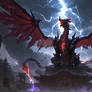 Storm Dragon Emperor Over Dark Shrine