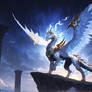 Celestial Storm Dragon at Ancient Ruins