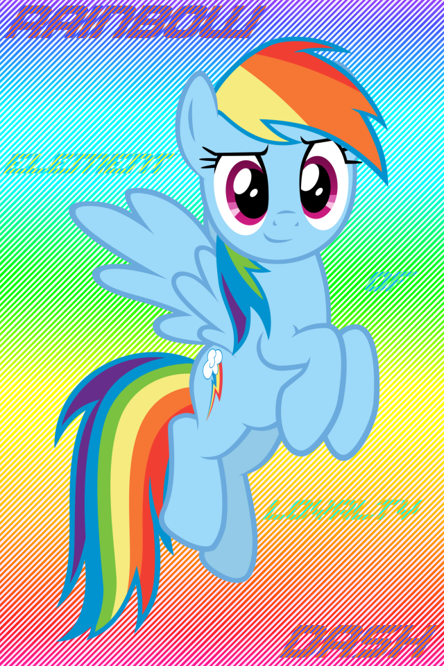 Rainbow Dash - Iphone wallpaper