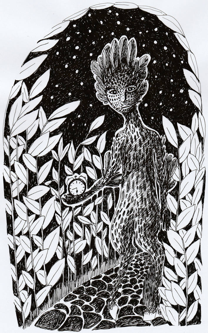 Time Monster Drawing Monster and clock by Skaistele on DeviantArt