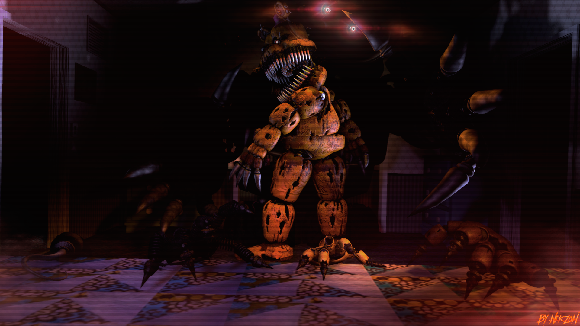 SFM FNAF4 Nightmare Freddy. By NikzonKrauser. Fnaf, Fnaf Freddy