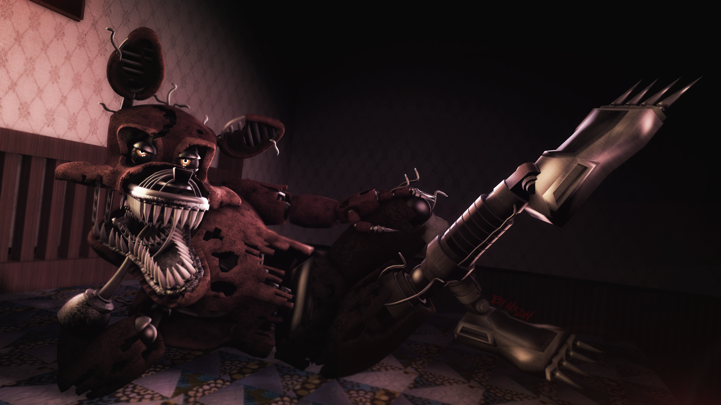 Sfm Fnaf 4) Nightmare foxy Jumpscare by xXMrTrapXx on DeviantArt