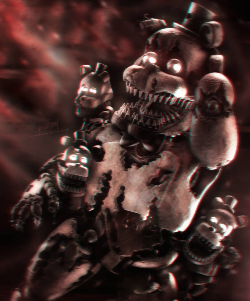 FNaF 4 Nightmare Freddy Poster