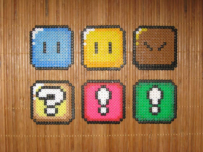SMW: Block Coasters by Kricket1385 on DeviantArt
