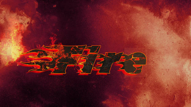 Fire text Effect