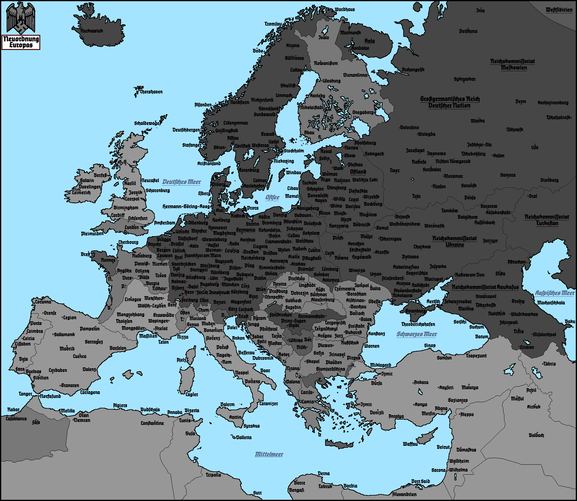 Nazi map of Europe 3