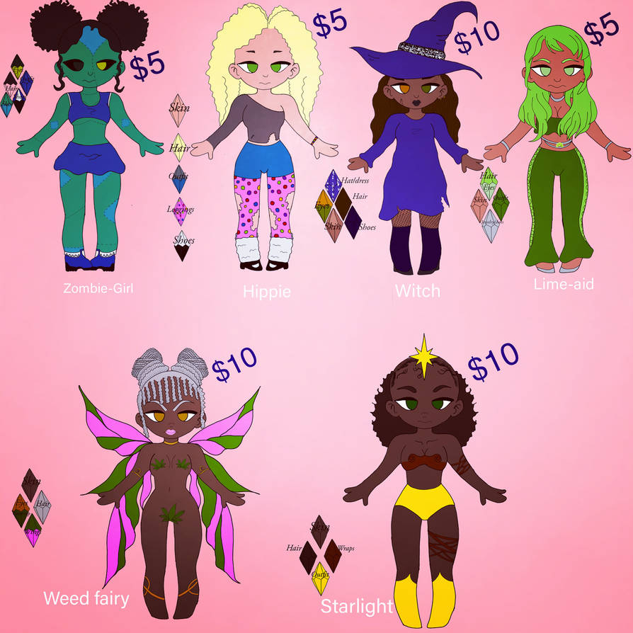 Deviantart Adoptable Oc Oc Adoptables by QnbArt on DeviantArt