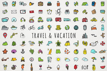 Travel Icons Clipart Set