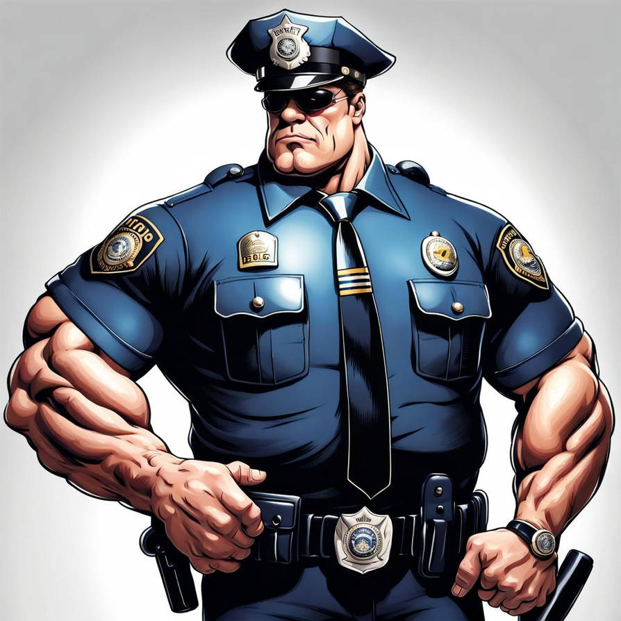Muscular Police Officer Clip Art AI Generated By MaleMuscleLover On muscular-police-officer-clip-art-ai-generated-by-malemusclelover-on